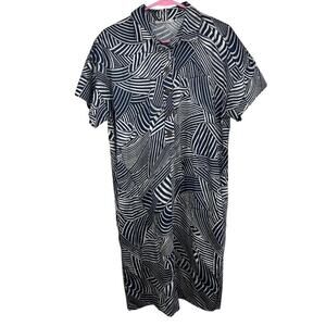 Tonet coastal poplin short sleeve dress size 46 US: M/10